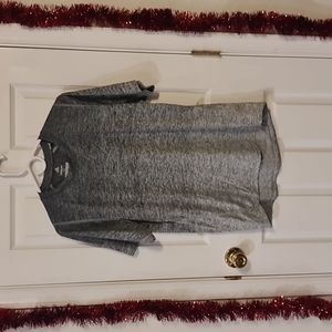 Adidas freefit gray athletic polyester t-shirt